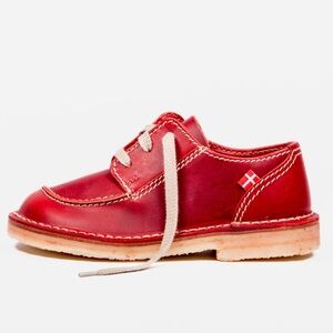 DUCKFEET Fyn Lace Up Shoes Red Leather Granate 39 8.5 9